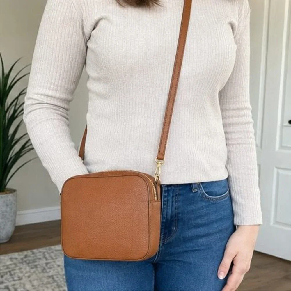 Forest Suede Crossbody Bag